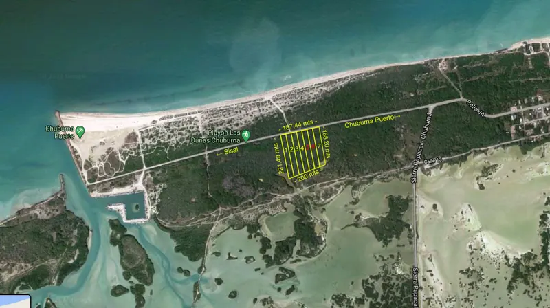Chuburna Dunes Super Deep Lagoon Lots — beach property in Yucatán Beach — photograph 3