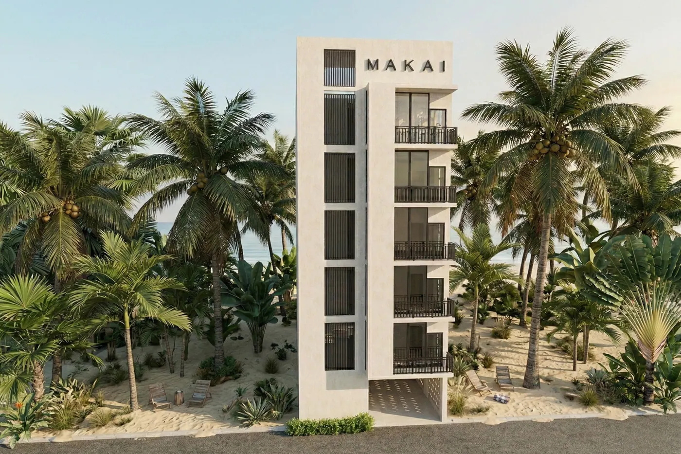Beautiful Beachfront Condos — beach property in Yucatán Beach — photograph 2