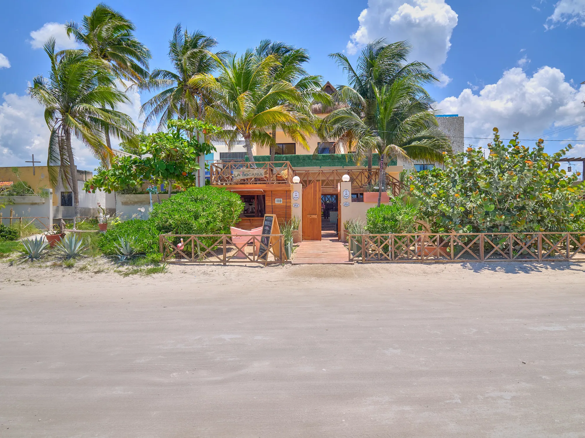 La Bocania – Boutique Beachfront Hotel & Private Owner’s Residence on the Malecón, Progreso — beach property in Yucatán Beach — photograph 2