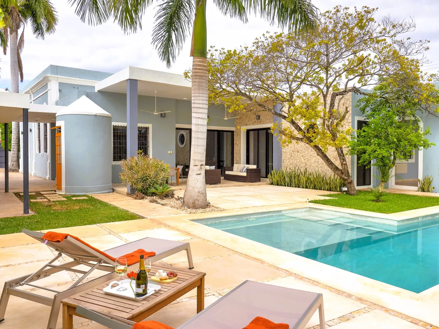 Casa Azul – Luxury Restored Colonial Estate in Mérida | 3 Bedrooms | Prime Investment Property — colonial home for sale in Mérida Centro
